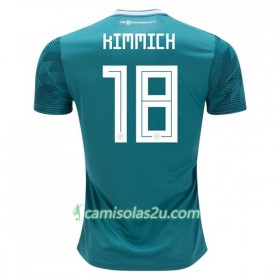 Camisolas de Futebol Alemanha Kimmich 18 Equipamento Alternativa Copa do Mundo 2018 Manga Curta